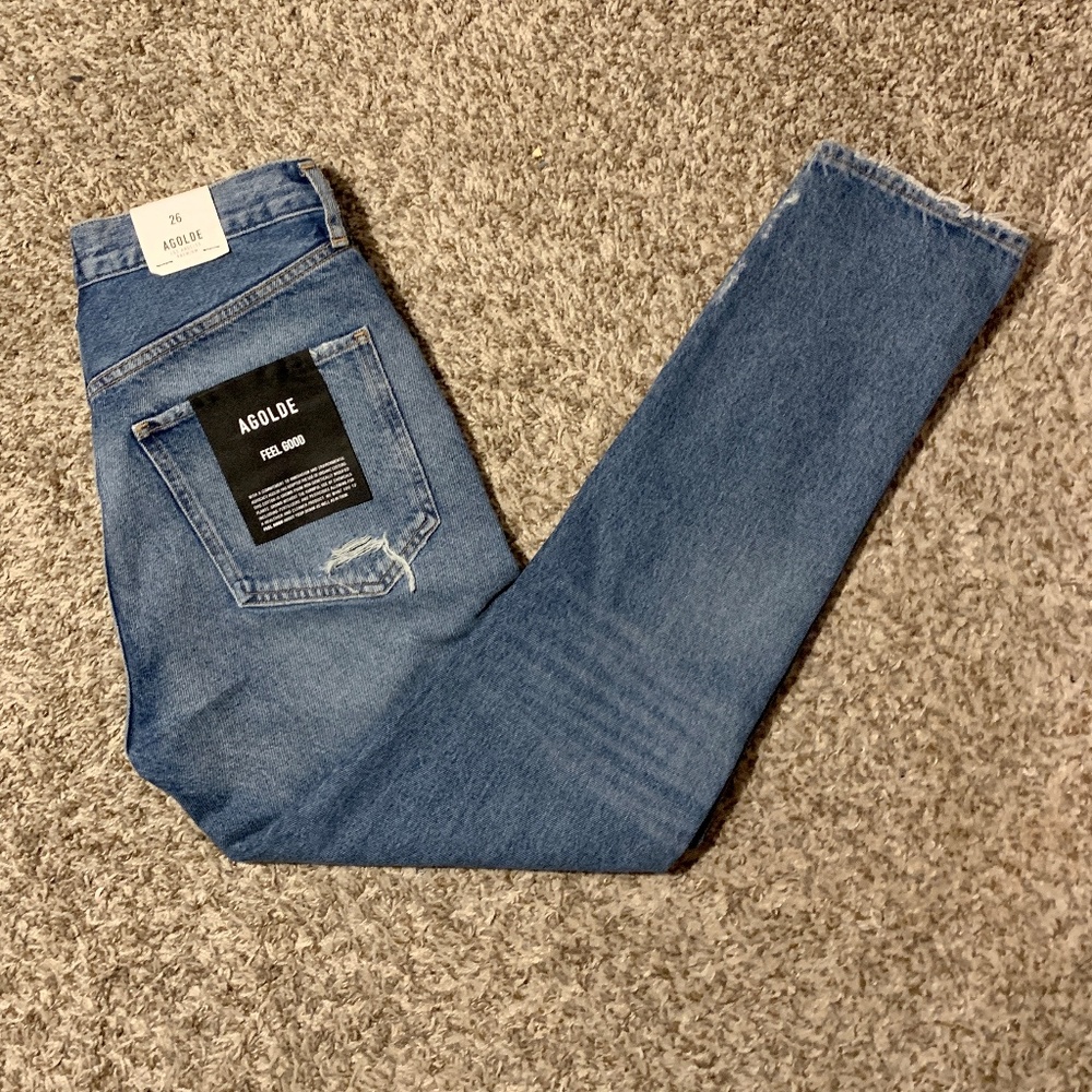 NWT Agolde Distressed Denim Jeans - Size 26